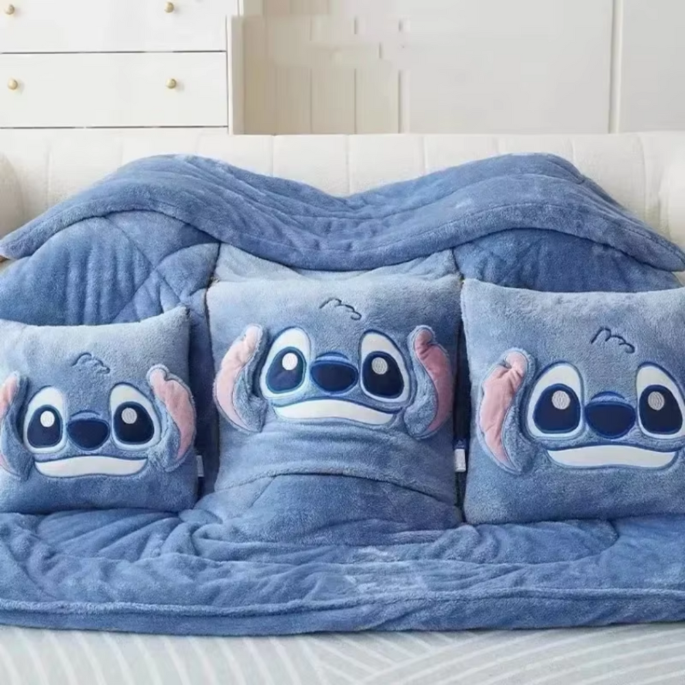 Coussin Stitch 2 en 1 - Coussin & Couverture