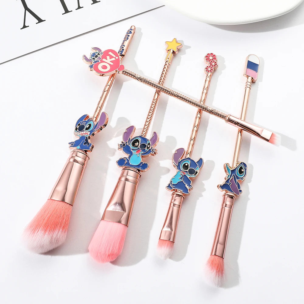 Set de 5 Pinceaux de Maquillage "Stitch"