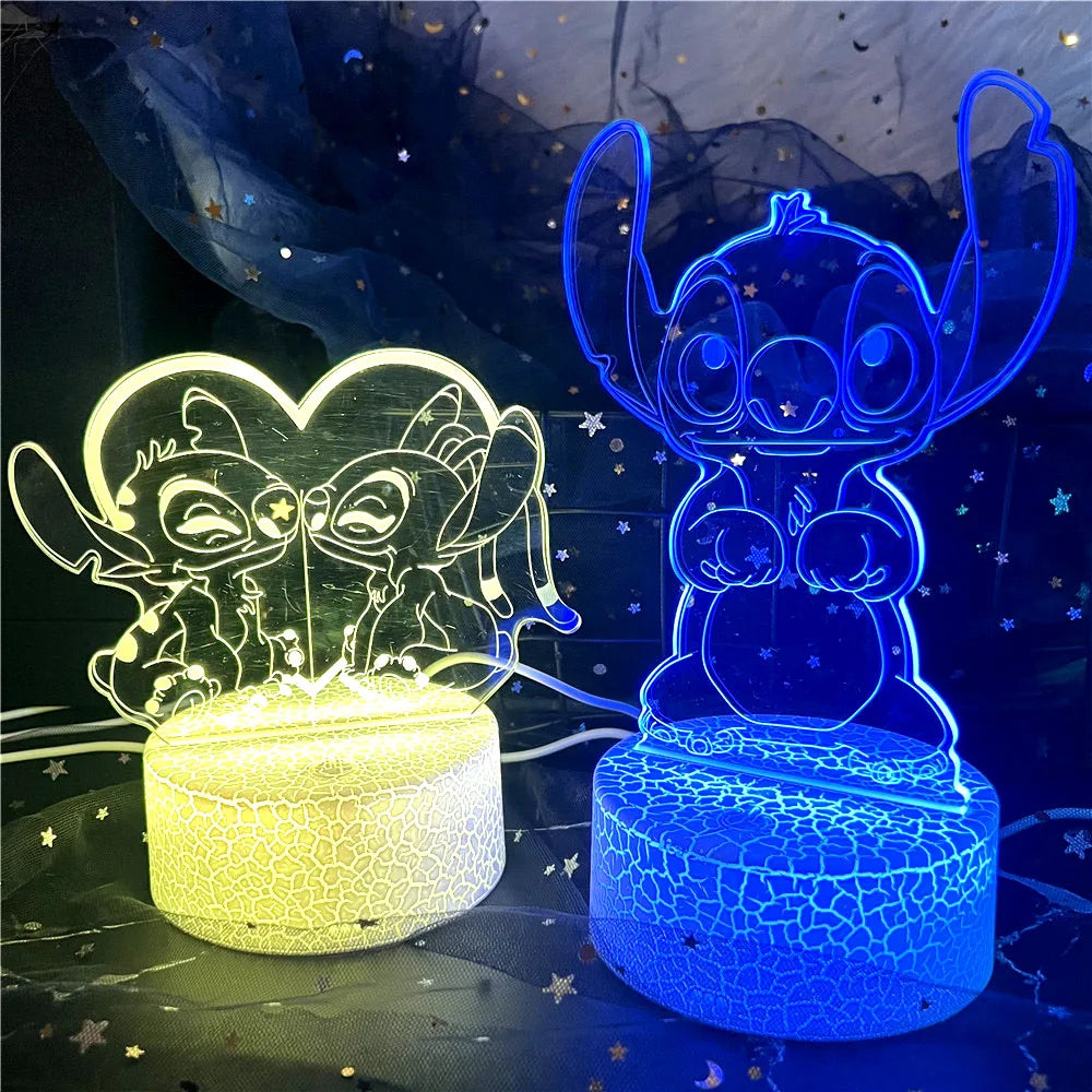 Lampe 3D Stitch avec Télécommande