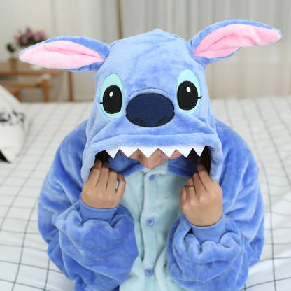 Pyjama Stitch Unisexe avec Capuche – Confort et Fantaisie pour Tous !