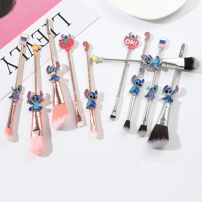 Set de 5 Pinceaux de Maquillage "Stitch"