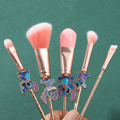 Set de 5 Pinceaux de Maquillage "Stitch"