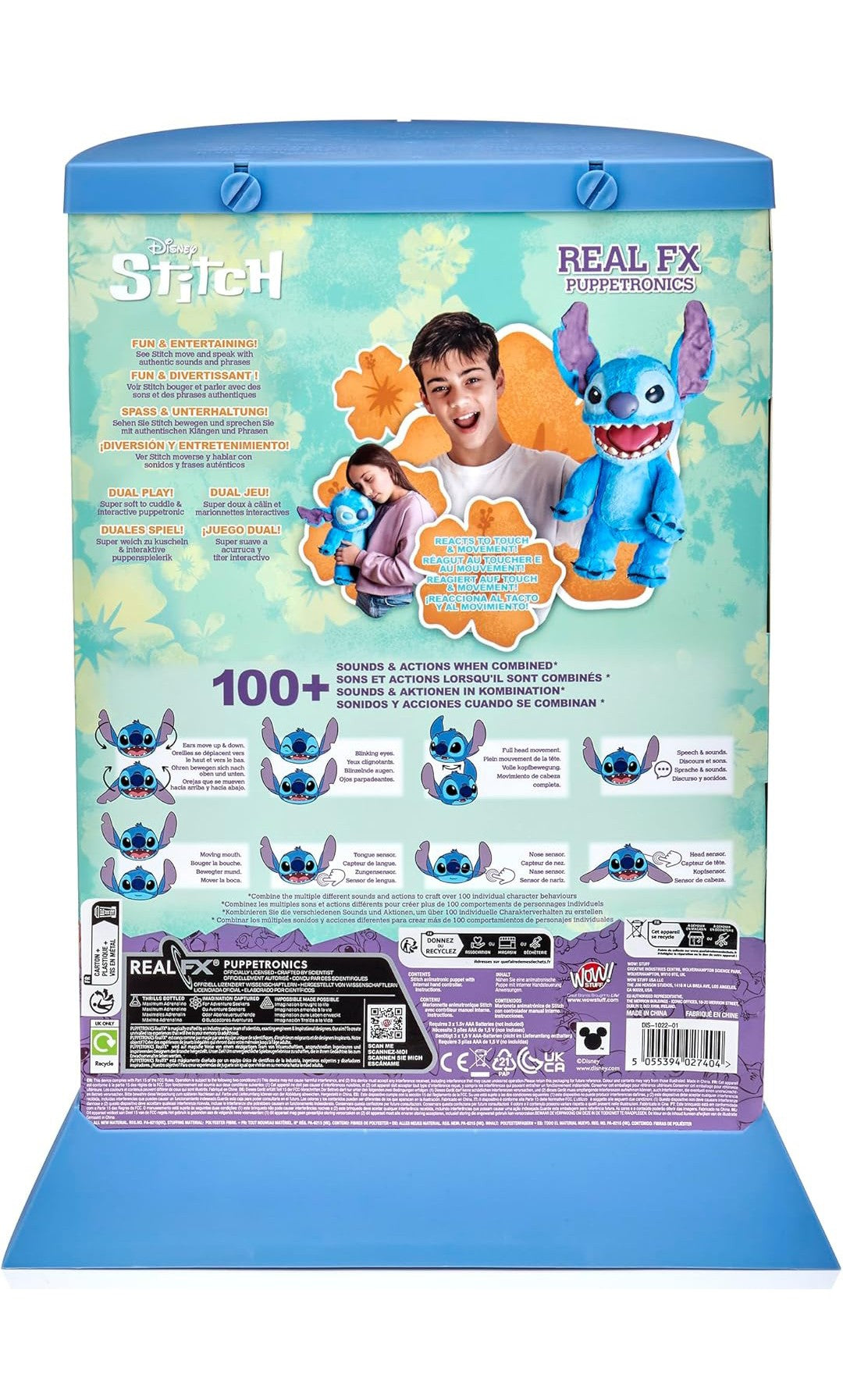 Peluche Stitch Interactive - L'Extraterrestre Animé