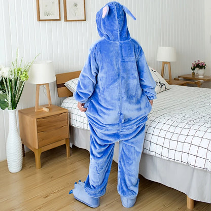 Pyjama Stitch Unisexe avec Capuche – Confort et Fantaisie pour Tous !
